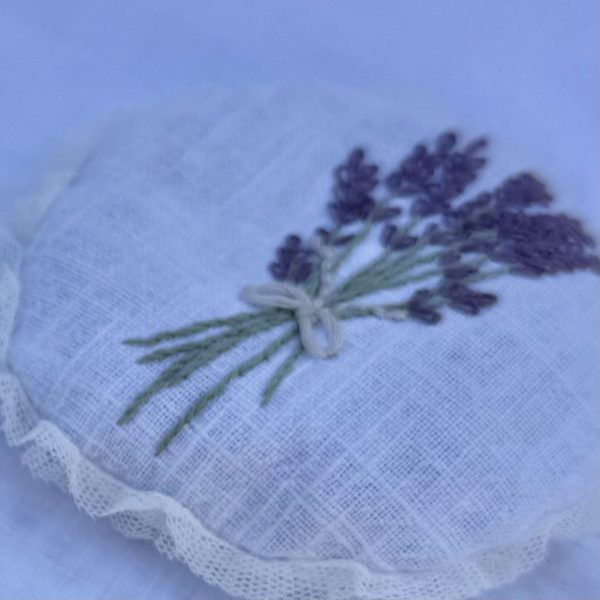 Slow Stitch Vintage Linen & Lace Lavender Bags MINI KIT - Image 4