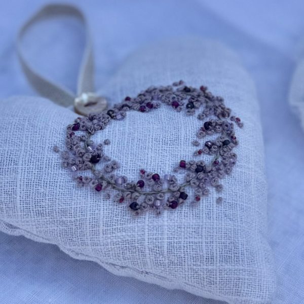 Slow Stitch Vintage Linen & Lace Lavender Bags MINI KIT - Image 5