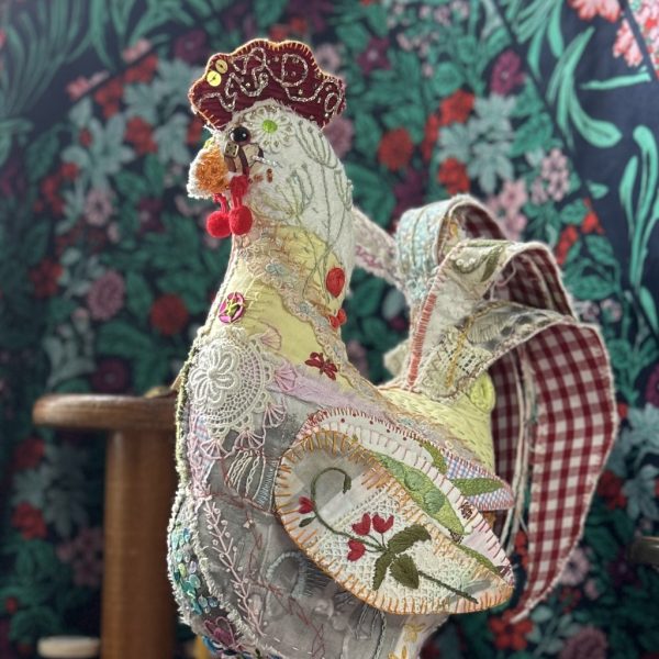 Slow Stitch Cedric Cockerel FULL KIT & ONLINE Workshop **PRE-ORDER** - Image 3