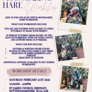 Slow Stitch Moongazing Hare Workshop IN-PERSON